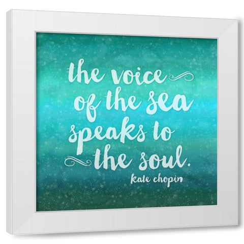 The Voice of the Sea II   White Modern Wood Framed Art Print by Coon, Tracey