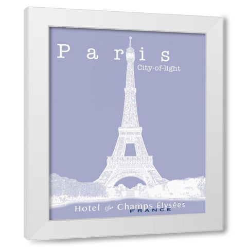 Travel Posters I  White Modern Wood Framed Art Print by Cusson, Marie Elaine