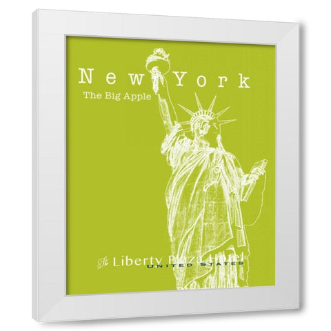 Travel Posters II  White Modern Wood Framed Art Print by Cusson, Marie Elaine