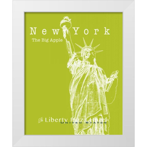 Travel Posters II  White Modern Wood Framed Art Print by Cusson, Marie Elaine