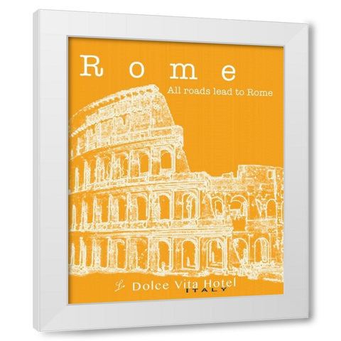 Travel Posters III  White Modern Wood Framed Art Print by Cusson, Marie Elaine