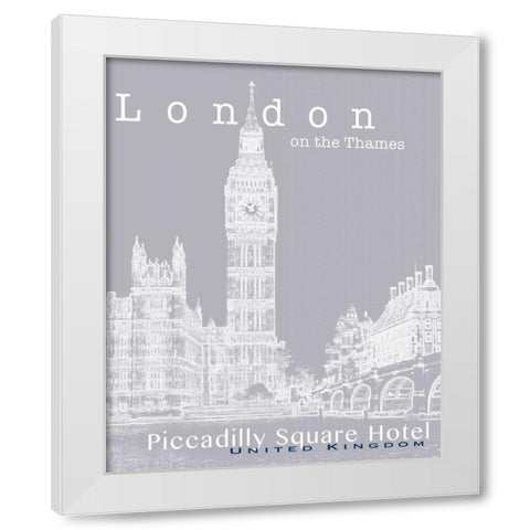 Travel Posters IV  White Modern Wood Framed Art Print by Cusson, Marie Elaine