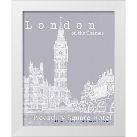 Travel Posters IV  White Modern Wood Framed Art Print by Cusson, Marie Elaine