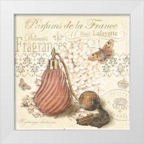 Parfumerie de Paris II    White Modern Wood Framed Art Print by Cusson, Marie Elaine