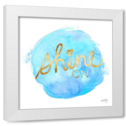 Color Splash Sayings II White Modern Wood Framed Art Print by Noonday Design