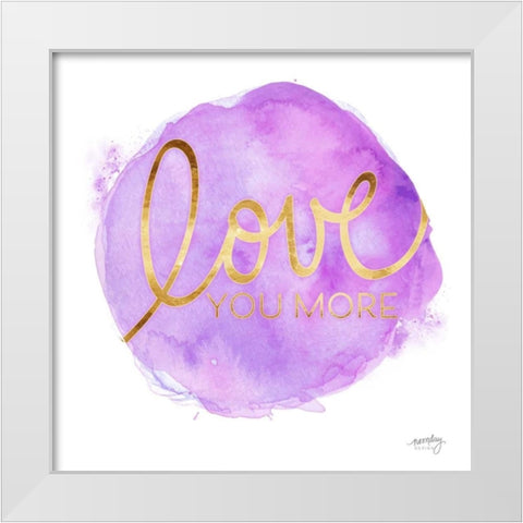 Color Splash Sayings III White Modern Wood Framed Art Print by Noonday Design