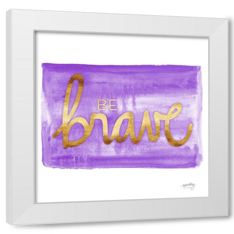 Color Splash Sayings VII White Modern Wood Framed Art Print by Noonday Design