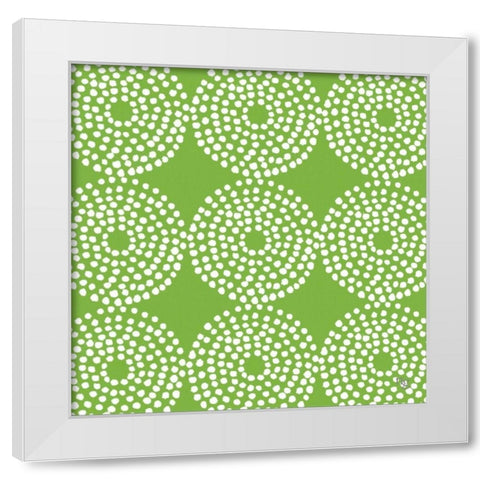 Painters Palette Citrine I White Modern Wood Framed Art Print by Nancy Green Design