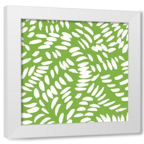 Painters Palette Citrine II White Modern Wood Framed Art Print by Nancy Green Design