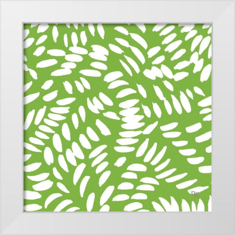 Painters Palette Citrine II White Modern Wood Framed Art Print by Nancy Green Design