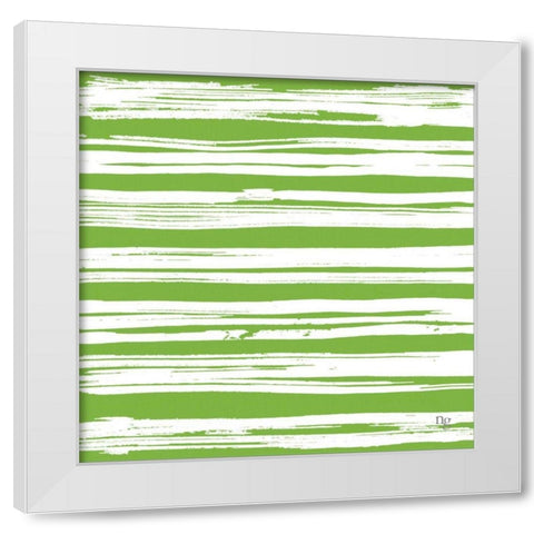 Painters Palette Citrine III White Modern Wood Framed Art Print by Nancy Green Design