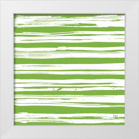 Painters Palette Citrine III White Modern Wood Framed Art Print by Nancy Green Design