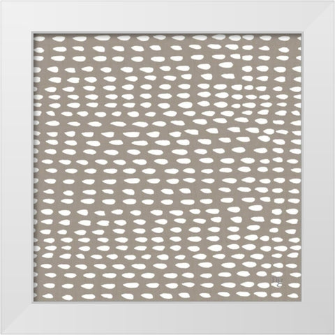 Painters Palette Grey II White Modern Wood Framed Art Print by Nancy Green Design