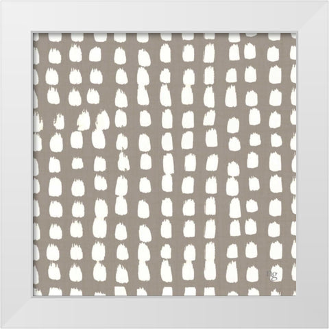 Painters Palette Grey III White Modern Wood Framed Art Print by Nancy Green Design