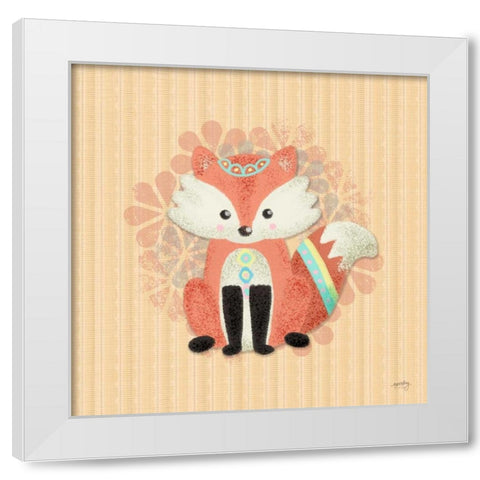 Woodland Babies II  White Modern Wood Framed Art Print by Noonday Design