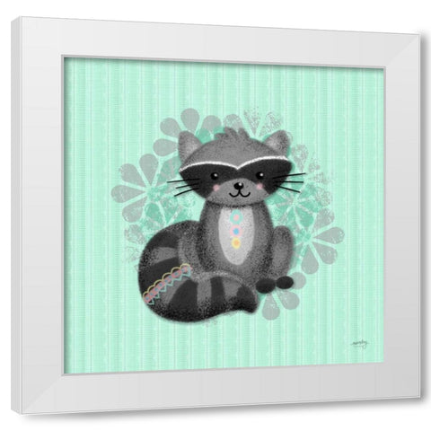 Woodland Babies III  White Modern Wood Framed Art Print by Noonday Design