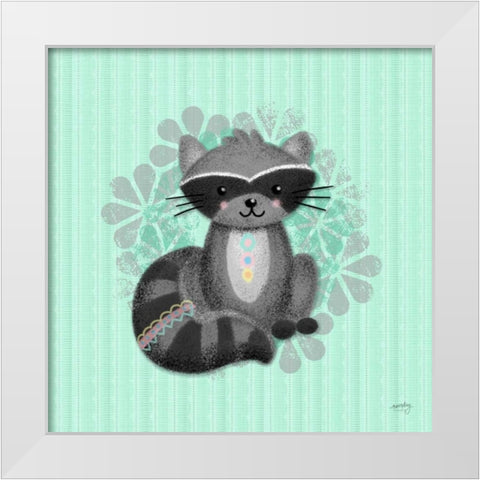 Woodland Babies III  White Modern Wood Framed Art Print by Noonday Design