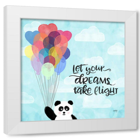 Dreams and Soar I White Modern Wood Framed Art Print by Noonday Design