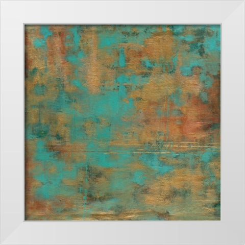 Rustic Elegance White Modern Wood Framed Art Print by Elaine-Cusson, Marie