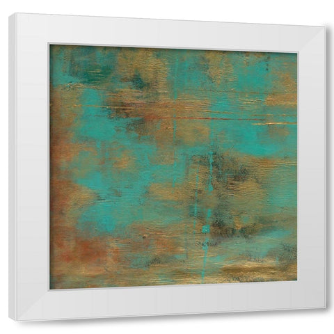 Rustic Elegance Square III  White Modern Wood Framed Art Print by Elaine-Cusson, Marie