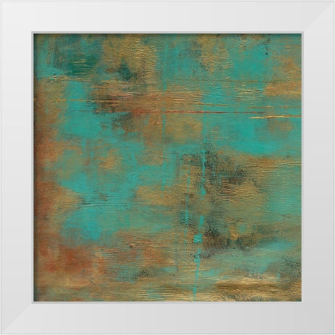 Rustic Elegance Square III  White Modern Wood Framed Art Print by Elaine-Cusson, Marie