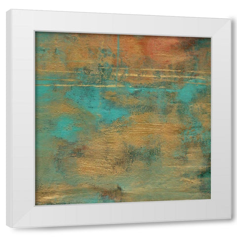 Rustic Elegance Square IV  White Modern Wood Framed Art Print by Elaine-Cusson, Marie