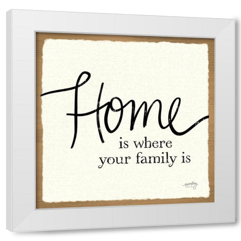 Blessings of Home II (Home) White Modern Wood Framed Art Print by Noonday Designs