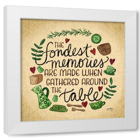 Kitchen Memories II (Fondest memories) White Modern Wood Framed Art Print by Noonday Designs