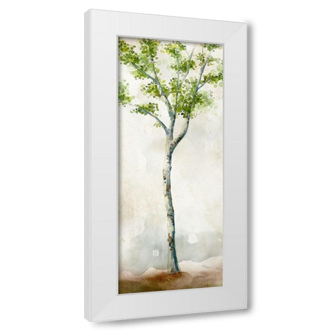 Watercolor Birch Trees II White Modern Wood Framed Art Print by Milan, Vittorio