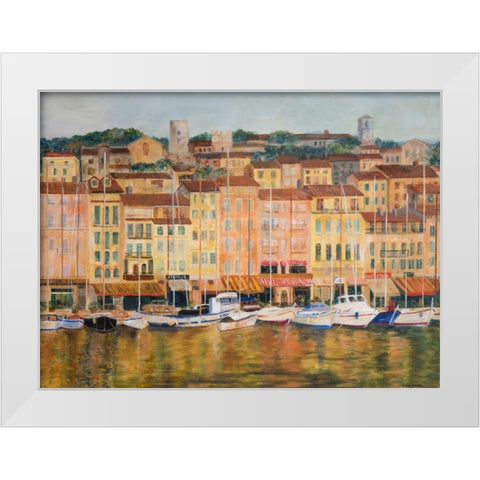 Cote D Azur White Modern Wood Framed Art Print by Green, Edith