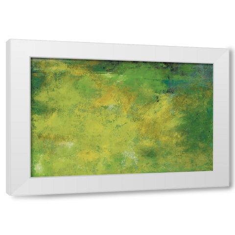 Rising Grace Greenery White Modern Wood Framed Art Print by Cusson, Marie Elaine