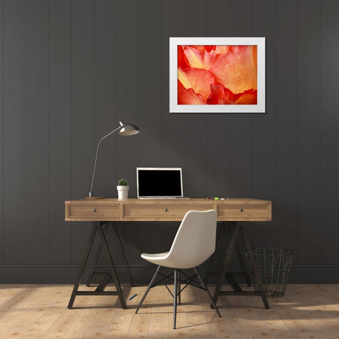 Fire  White Modern Wood Framed Art Print by Michal, Susan