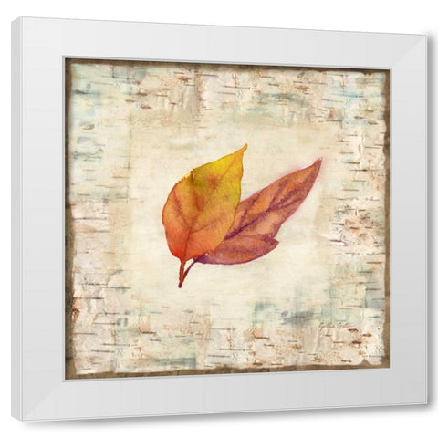 Nature Walk Leaves I White Modern Wood Framed Art Print by Coulter, Cynthia