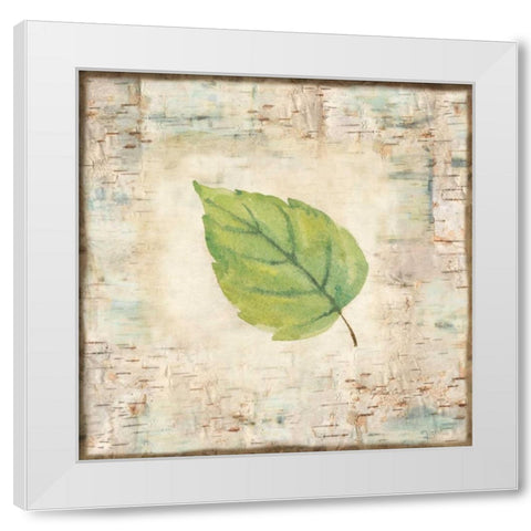 Nature Walk Leaves IV White Modern Wood Framed Art Print by Coulter, Cynthia