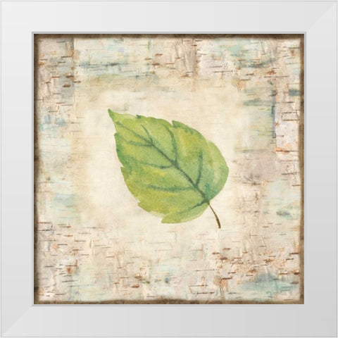 Nature Walk Leaves IV White Modern Wood Framed Art Print by Coulter, Cynthia