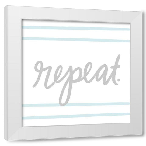 Nursery Rules IV White Modern Wood Framed Art Print by Noonday Design