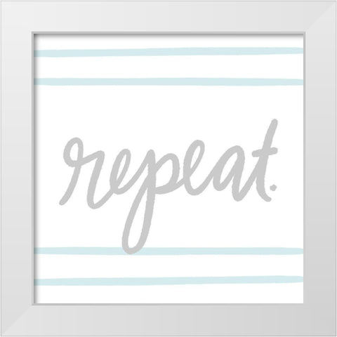 Nursery Rules IV White Modern Wood Framed Art Print by Noonday Design