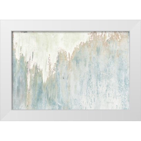 Snowfall  White Modern Wood Framed Art Print by Cusson, Marie Elaine