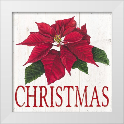 Home for the Holidays Christmas White Modern Wood Framed Art Print by Reed, Tara