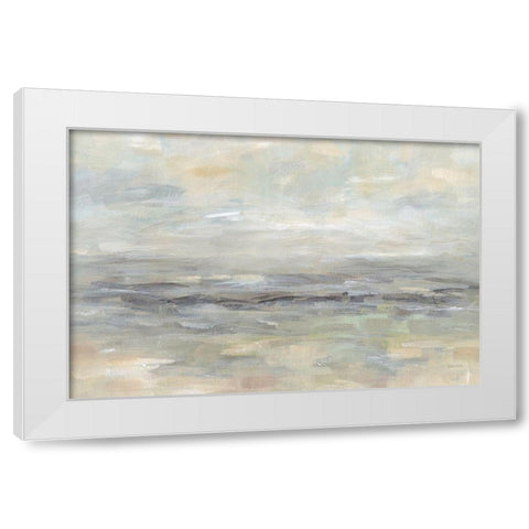Stormy Grey Landscape White Modern Wood Framed Art Print by Coulter, Cynthia