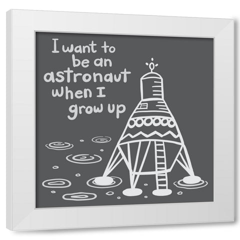 Outerspace/Black II White Modern Wood Framed Art Print by Noonday Design