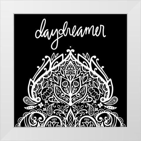 Wild and Free Daydreamer II White Modern Wood Framed Art Print by Noonday Design