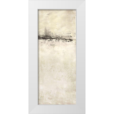 Reflection in Ebony Panel II White Modern Wood Framed Art Print by Cusson, Marie Elaine