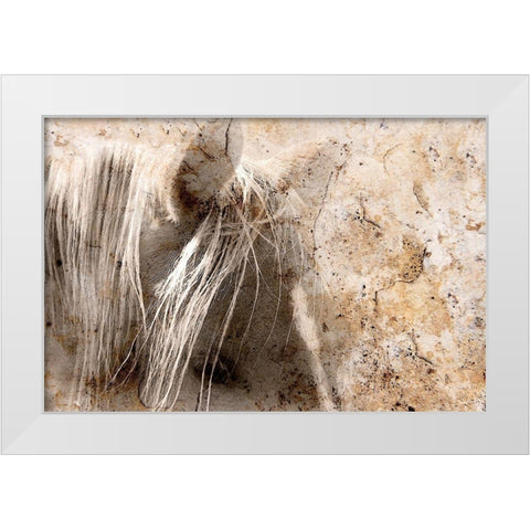 Cast in Stone White Modern Wood Framed Art Print by Tyrrell, Lu Anne
