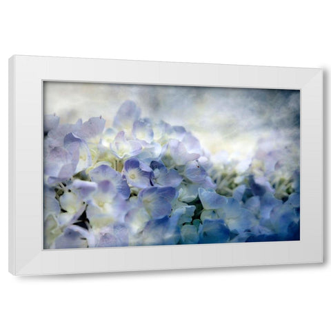 Calm White Modern Wood Framed Art Print by Tyrrell, Lu Anne