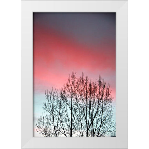 Twilight Sunset panel set White Modern Wood Framed Art Print by Tyrrell, Lu Anne