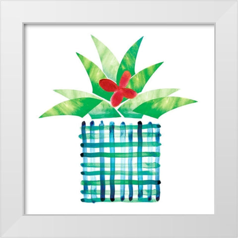 Colorful Cactus III  White Modern Wood Framed Art Print by Northern Lights