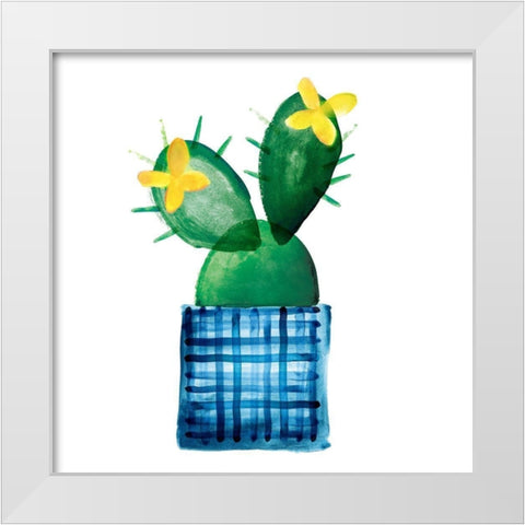 Colorful Cactus VIII White Modern Wood Framed Art Print by Northern Lights