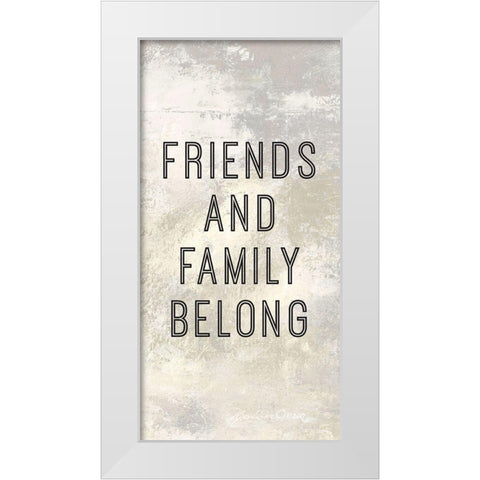 Home is Where Love Resides Panel C White Modern Wood Framed Art Print by Cusson, Marie Elaine