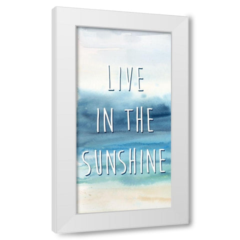 Live in the Sunshine Panel A White Modern Wood Framed Art Print by Coulter, Cynthia